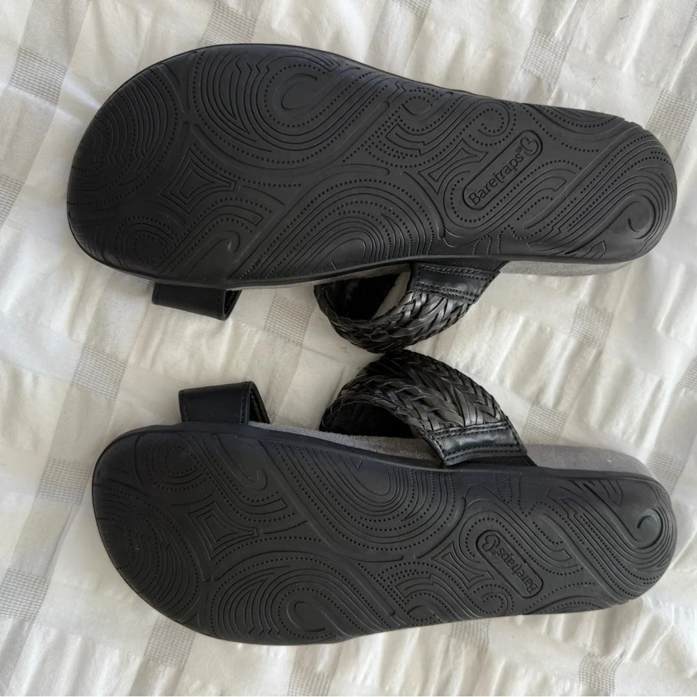 BareTraps Black Braided Sandals - Picture 2 of 2